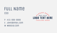 Masculine Rustic Wordmark Business Card Image Preview