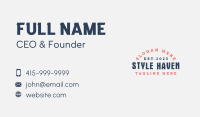 Masculine Rustic Wordmark Business Card Image Preview