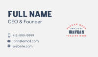 Masculine Rustic Wordmark Business Card Design