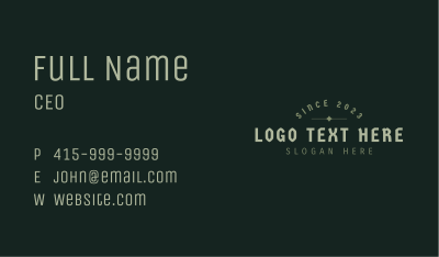 Tattoo Gothic Wordmark Business Card Image Preview