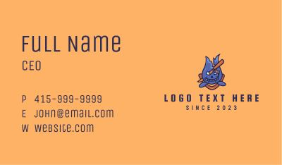 Video Game Monster Mascot  Business Card Image Preview