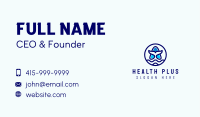 Whale Fin Letter A Business Card Image Preview