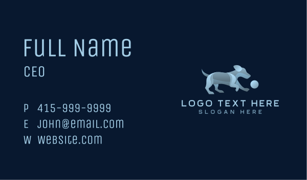 Pet Dog Sitter Business Card Design Image Preview