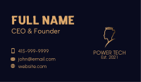 Gold Ballerina Crown Business Card Image Preview