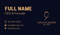 Gold Ballerina Crown Business Card Image Preview