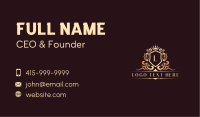Luxury Aristocrat Shield Crown Business Card Image Preview