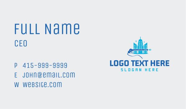 Building Pressure Wash Business Card Design Image Preview