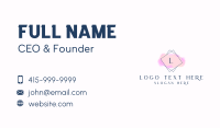 Beauty Boutique Lettermark Business Card Preview