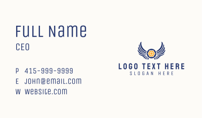 Wings Machine Shop  Business Card Image Preview