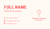 Cat Ice Cream  Business Card Image Preview