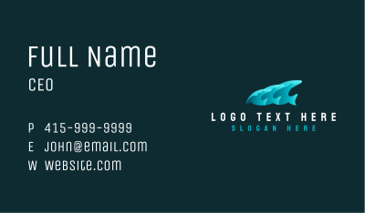 Sea Wave Aquatic Business Card Image Preview