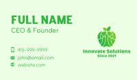 Green Healthy Apple Business Card Image Preview