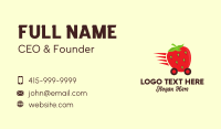 Strawberry Express Delivery Business Card Design