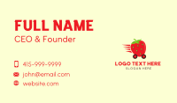 Strawberry Express Delivery Business Card Preview
