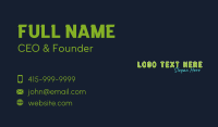 Neon Brand Wordmark Business Card Image Preview