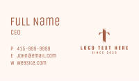 Brown Letter T Painter Business Card Image Preview