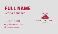 Gradient Red Car Emblem Business Card Image Preview