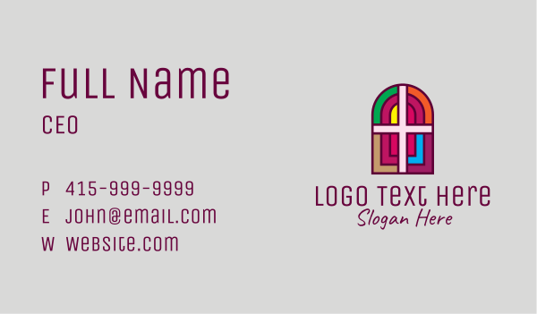 Religious Church Cross Business Card Design Image Preview