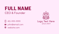 Wine Tower Shield Business Card Preview