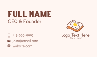 French Egg Toast  Business Card Image Preview