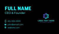 Tech Cyber Software Business Card Design