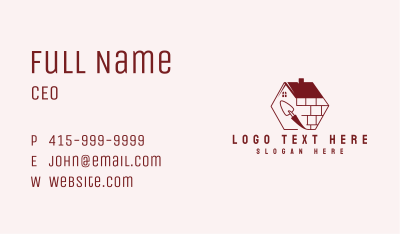 Property Construction Brick Business Card Image Preview