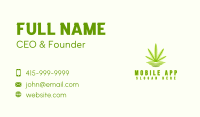 Abstract Green Cannabis Business Card Image Preview