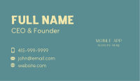 Classy Beauty Wordmark Business Card Image Preview