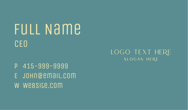 Classy Beauty Wordmark Business Card Design Image Preview