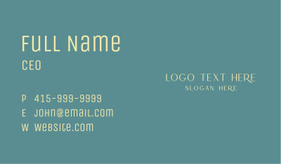 Classy Beauty Wordmark Business Card Image Preview