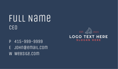 Pizza Diner Wordmark Business Card Image Preview