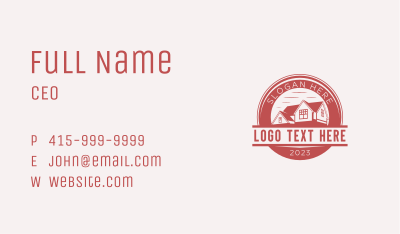 House Roof Emblem Business Card Image Preview