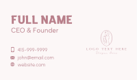Natural Nude Woman  Business Card Image Preview