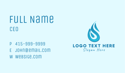 Water Droplet Business Card Image Preview