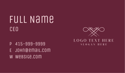 Needlecraft Sew Tailor Business Card Image Preview