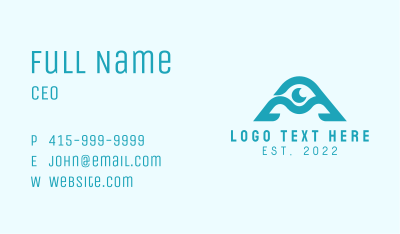 Ophthalmology Clinic Letter A Business Card