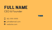 Fun Cartoon Wordmark  Business Card Image Preview