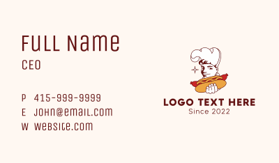 Hot Dog Chef Business Card