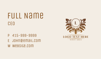 Floral Stylish Garden Business Card Image Preview
