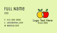 Orange Apple Fruit  Business Card Image Preview