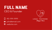 Reaching Hands Heart Frame Business Card Image Preview