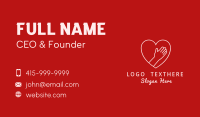 Reaching Hands Heart Frame Business Card Image Preview