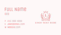 Crown Princess Letter Business Card Image Preview