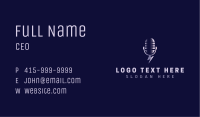 Media Podcast Mic Business Card Image Preview