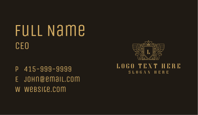 Upscale Royal Griffin Business Card Image Preview