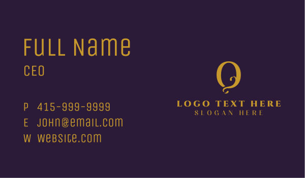 Golden Jewelry Boutique Business Card Design Image Preview