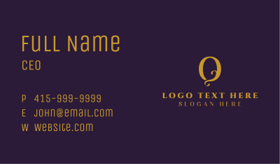 Golden Jewelry Boutique Business Card Image Preview
