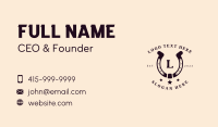 Horseshoe Ranch Rodeo Business Card Design