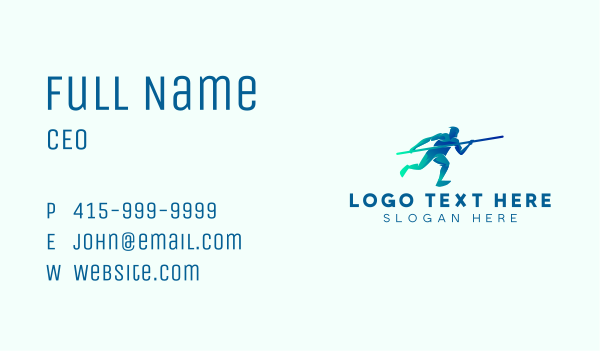 Running Athlete Tournament Business Card Design Image Preview