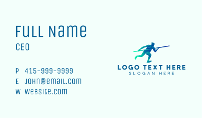 Running Athlete Tournament Business Card Image Preview
